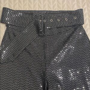 Glamorous Silver Sequin Trousers